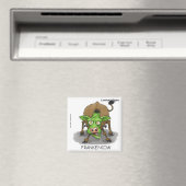 Halloween Monster Grappige Koe Cadeaus Magneet (Insitu (Vaatwasser))