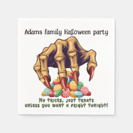 Halloween Monster Hand Snoep Beschermer Servet