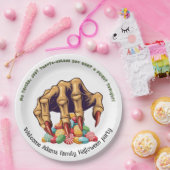 Halloween Monster Hand Snoep Protector Papieren Bordje (Feest)