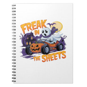 HALLOWEEN MONSTER IN DE BEDDELAKEN NOTITIEBOEK