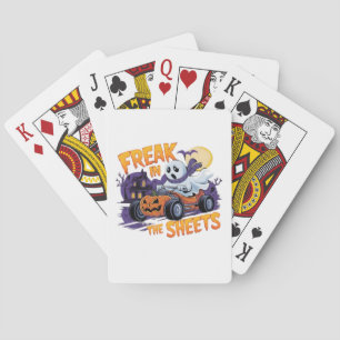 HALLOWEEN MONSTER IN HET BEDDENGORDIJN POKERKAARTEN