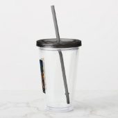 Halloween Monster Jack-o-Lantern & Bat Vixen Girl Acryl Drinkbeker (Links)