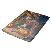Halloween Monster Jack-o-Lantern & Bat Vixen Girl Badmat (Gekanteld)