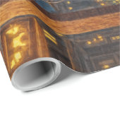 Halloween Monster Jack-o-Lantern & Bat Vixen Girl Cadeaupapier (Rol Hoek)