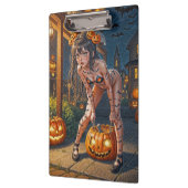 Halloween Monster Jack-o-Lantern & Bat Vixen Girl Klembord (Links)