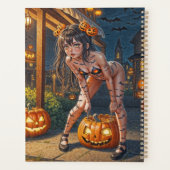 Halloween Monster Jack-o-Lantern & Bat Vixen Girl Planner (Achterkant)