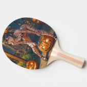 Halloween Monster Jack-o-Lantern & Bat Vixen Girl Tafeltennisbatje (Zijkant)