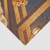 Halloween Monster Jack-o-Lantern & Bat Vixen Girl Tissuepapier (Detail)