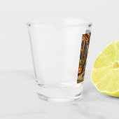 Halloween Monster Jack-o-Lantern & Vleermuis Vixen Shot Glas (Links)