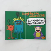 Halloween Monster Kaart (Binnen)