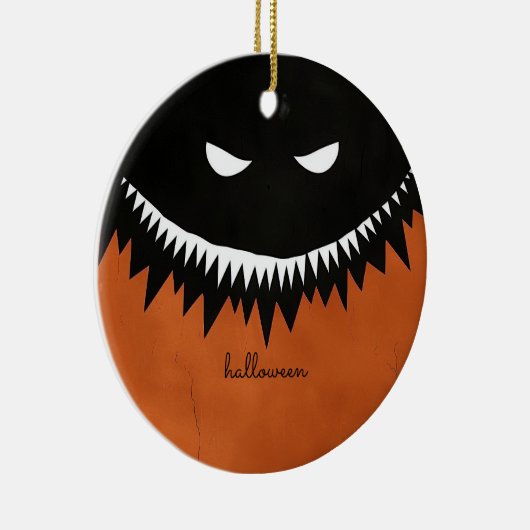 Halloween Monster Keramisch Ornament (Rechts)