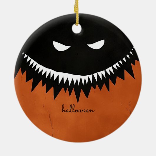 Halloween Monster Keramisch Ornament (Achterkant)