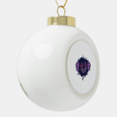 Halloween monster keramische bal ornament (Links)