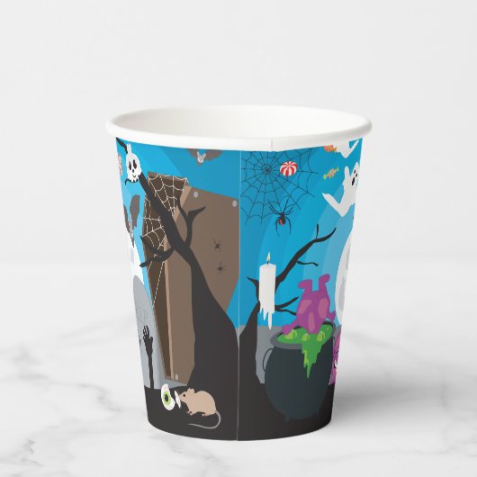 Halloween Monster Kinder Halloween Party Papieren Bekers (Rechts)