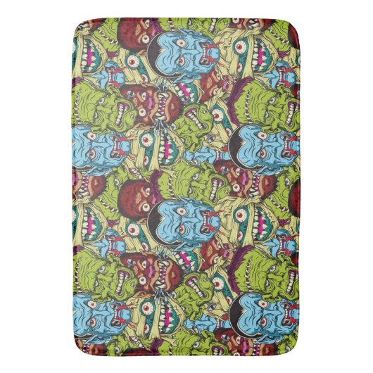 Halloween Monster Mash Badmat (Voorkant Verticaal)