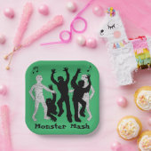 Halloween Monster Mash Dance Party Papieren Bordje (Feest)