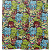 Halloween Monster Mash Douchegordijn (Voorkant)