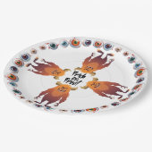 Halloween Monster Mash Gathering Papieren Bordje (Gekanteld)