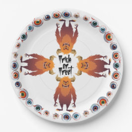 Halloween Monster Mash Gathering Papieren Bordje