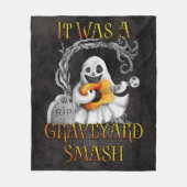 Halloween Monster Mash Ghost Graveyard Smash Fleece Deken (Voorkant)