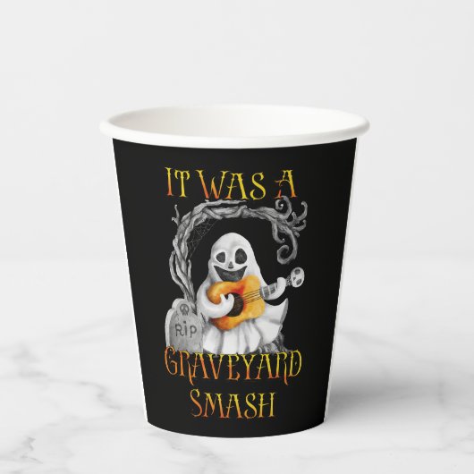 Halloween Monster Mash Ghost Graveyard Smash Papieren Bekers (Voorkant)