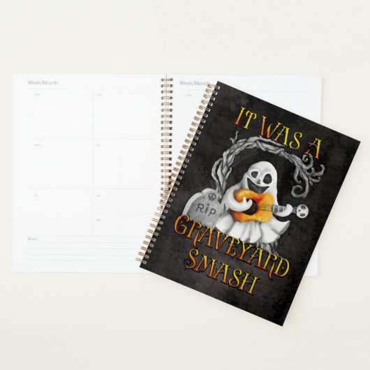 Halloween Monster Mash Ghost Graveyard Smash Planner (Display)