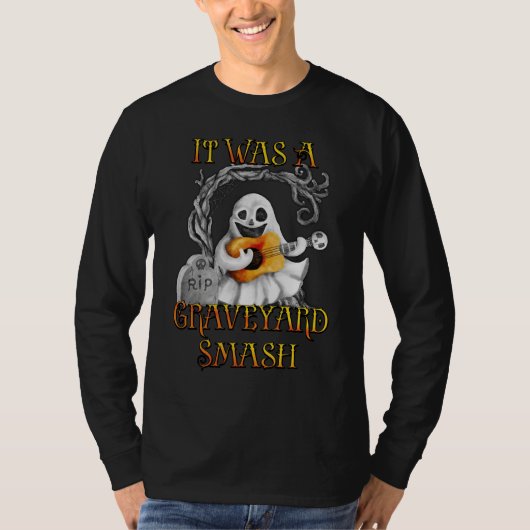 Halloween Monster Mash Ghost Graveyard Smash T-shirt (Voorkant)