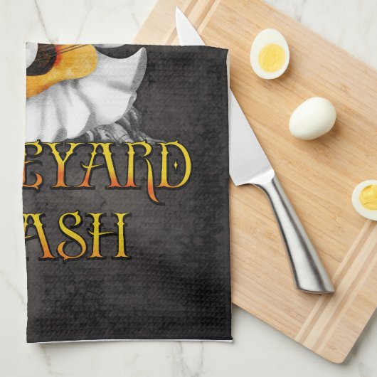 Halloween Monster Mash Ghost Graveyard Smash Theedoek (Quarter Fold)