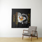 Halloween Monster Mash Ghost Graveyard Smash Wandkleed (In Situ (horizontaal))