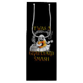 Halloween Monster Mash Ghost Graveyard Smash Wijn Cadeautas (Voorkant)
