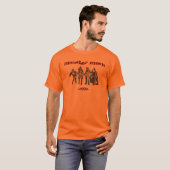 Halloween monster mash klassieke karakters t-shirt (Voorkant volledig)
