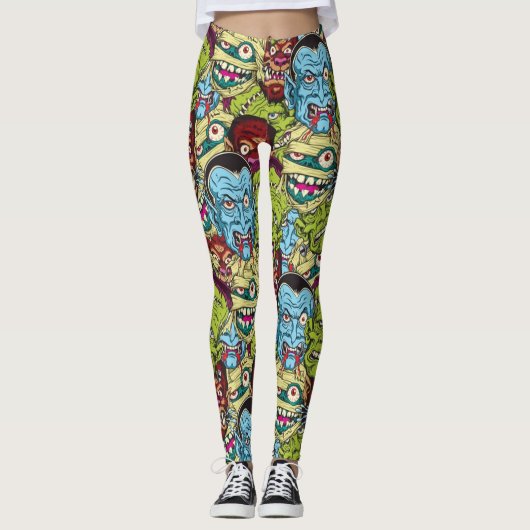 Halloween Monster Mash Leggings (Voorkant)