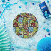 Halloween Monster Mash Papieren Bordje (Feest)