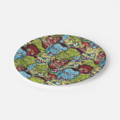 Halloween Monster Mash Papieren Bordje (Gekanteld)