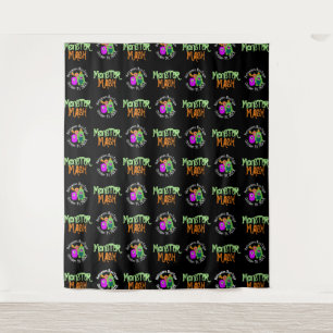 Halloween Monster Mash Step and Repeat Achtergron Wandkleed