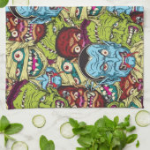 Halloween Monster Mash Theedoek (Gevouwen)