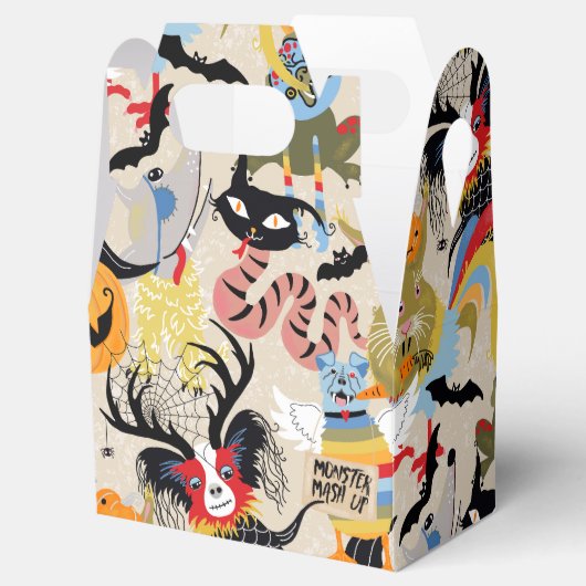 Halloween Monster Mash Up Favor Box Bedankdoosjes (Geopend)