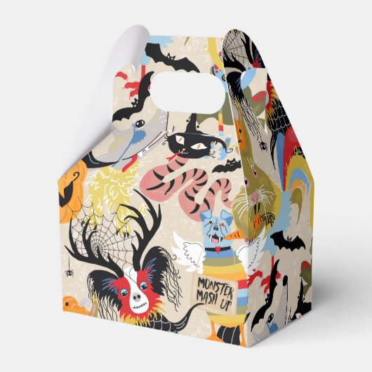Halloween Monster Mash Up Favor Box Bedankdoosjes (Voorkant Zijde)