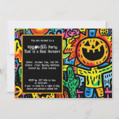 Halloween Monster Mash-Up Uitnodiging (Voorkant)