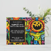 Halloween Monster Mash-Up Uitnodiging (Staand voorkant)