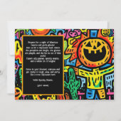 Halloween Monster Mash-Up Uitnodiging (Achterkant)