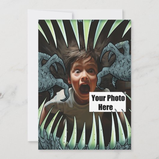  Halloween Monster Mouth Kaart (Voorkant)