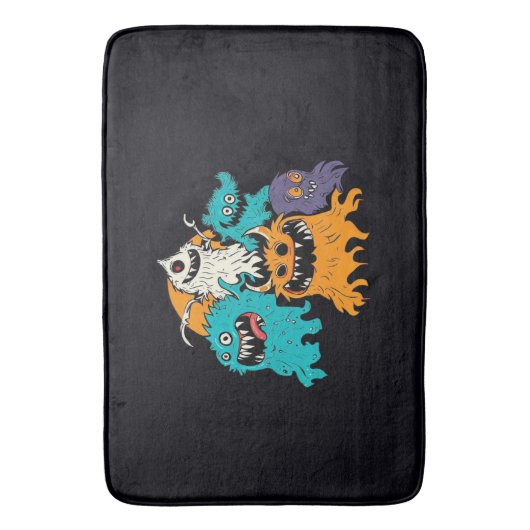 Halloween/Monster/Oktober/Herfst Badmat (Voorkant Verticaal)