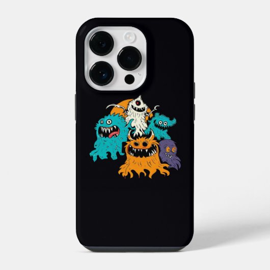 Halloween/Monster/Oktober/Herfst iPhone Hoesje (Achterkant)