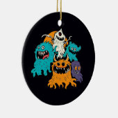 Halloween/Monster/Oktober/Herfst Keramisch Ornament (Rechts)
