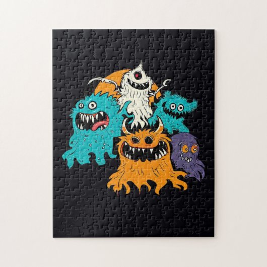 Halloween/Monster/Oktober/Herfst Legpuzzel (Verticaal)