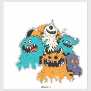 Halloween/Monster/Oktober/Herfst  Sticker