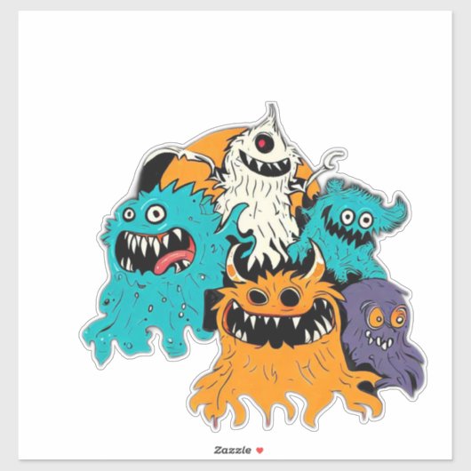 Halloween/Monster/Oktober/Herfst  Sticker (Vel)