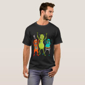 Halloween Monster Party Tri-Blend Shirt (Voorkant volledig)