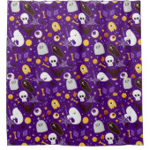 Halloween Monster Pattern Douchegordijn (Voorkant)
